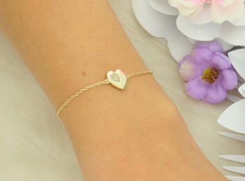 Oryginalna bransoletka Nomination Italy 242300 006 z kolekcji Petit Sparkle. Srebro 925, pozłacana 18K złotem, zdobiona cyrkoniami w kształcie serduszka. Regulowana długość 16–19 cm. Idealna na pr (3).jpg